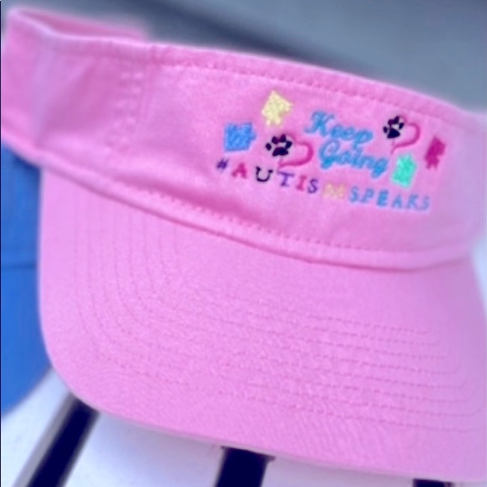 Keep Going by Perry Dog brand tennis visor